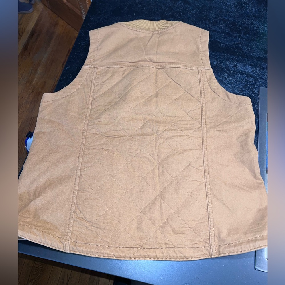 NWT Carhartt Tan Rugged Flex Women’s Vest Size L - Picture 5 of 5